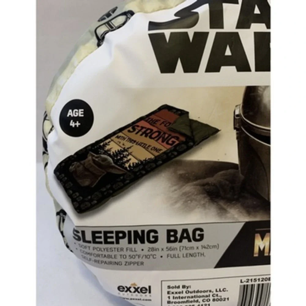NEW Mandalorian‎ Grogu Kids Sleeping Bag Blanket 45 Degree Star Wars Baby Yoda